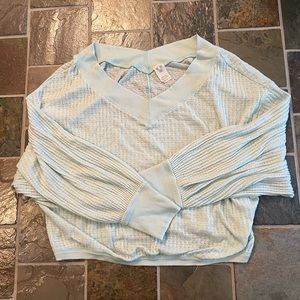 Mint Green Flowy Free People Top